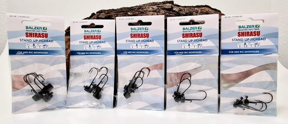Balzer Shirasu Stand Up Jighead 1,5g 3g 5g 7,5g 10g Ned Rig Jighaken Jigköpfe