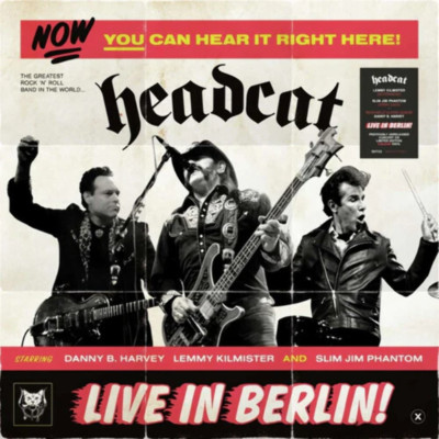 HeadCat - Live In Berlin [Black & White Vinyl] NEW Sealed Vinyl