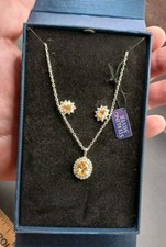 New Marked Sterling Silver 925 Yellow Citrine...