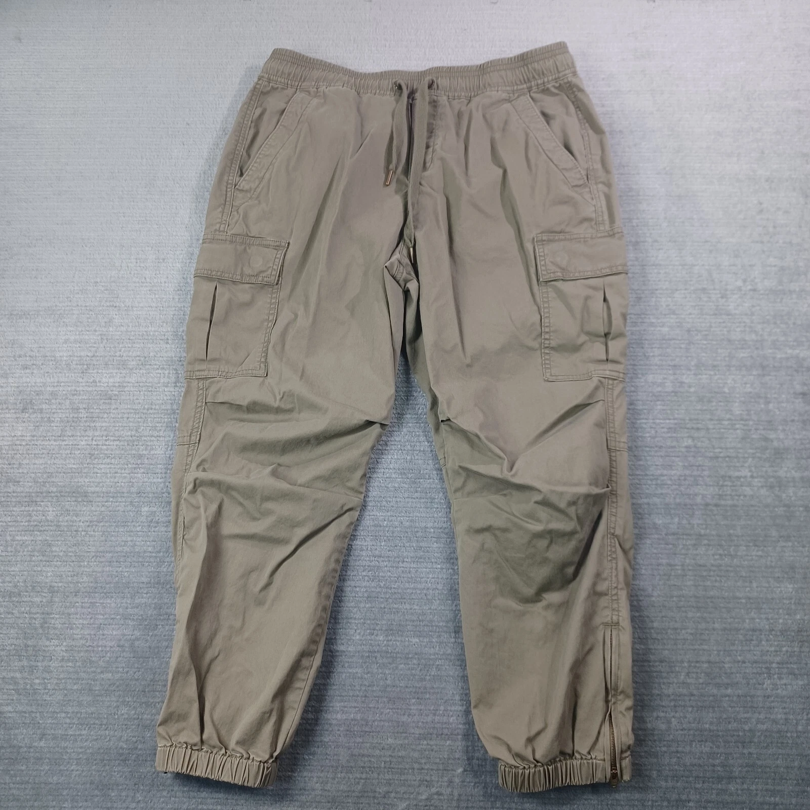 Polo Ralph Lauren pantalon homme M vert Supreme Touch chino cheville fermeture éclair pantalon jogger
