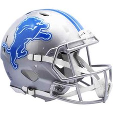 CASCO DE FÚTBOL AMERICANO DETROIT LIONS 2017-23 T/B TAMAÑO COMPLETO AUTÉNTICO VELOCIDAD NFL RIDDELL!
