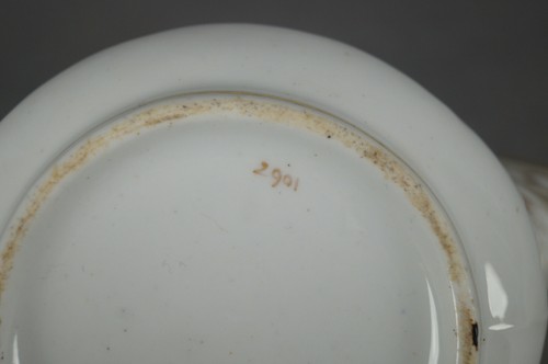 British New Hall Pattern 2901 Pink Rose & Gold Porcelain Creamer C. 1820-1825 - Picture 9 of 9