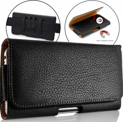 For Apple iPhone 16 15 14 13 Pro Max 12 11 Leather Belt Clip Holster Case Cover