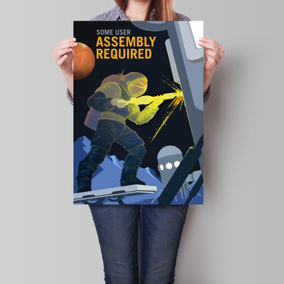 NASA Montage benötigtes Poster Mars Exploration Wandkunst 2017 A2 A3 A4
