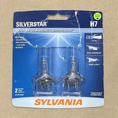 Sylvania H7 SilverStar High Performance Halogen Headlight Pair Set 2 Bulbs