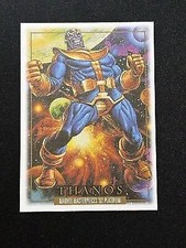 2024 Marvel Masterpieces ‘92 Platinum Thanos Canvas #83