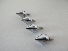 CHROME SPIKE STYLE LICENSE PLATE BOLT CAR TRUCK HOT ROD MOTOR CYCLE BIG RIG10878