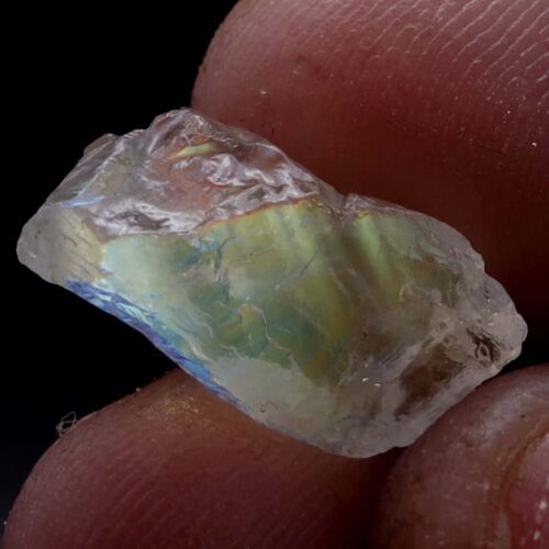 08,80 quilates Madagascar arco iris piedra lunar africana áspera cristal encantado gemas sueltas - Imagen 8 de 10