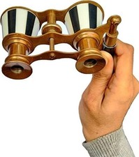 Vintage Brass Mother of Pearl Opera Glasses Binoculars for Adults Kids Gift item