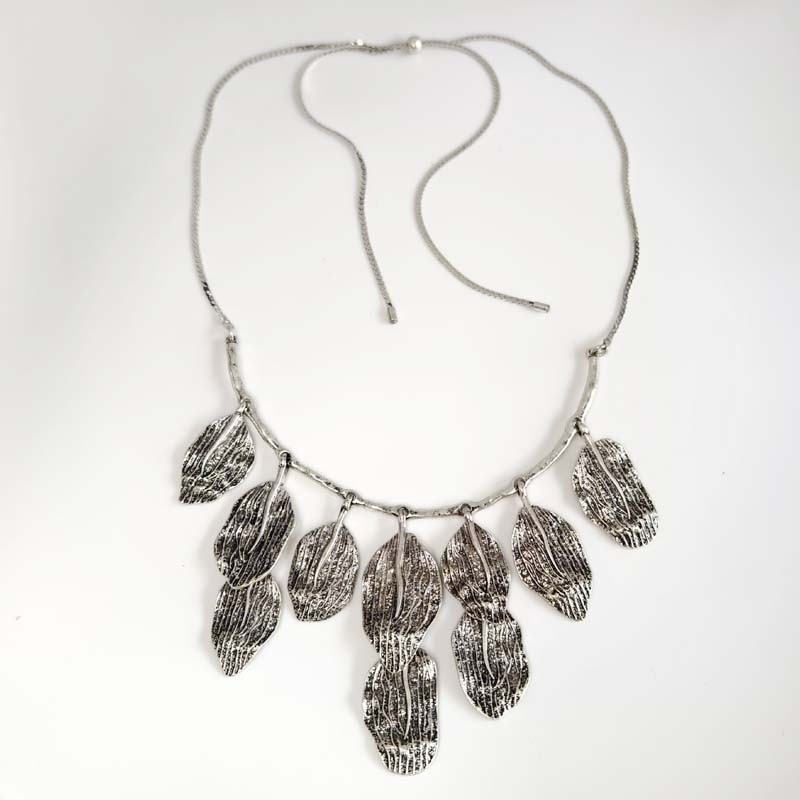 New Zara Boho Leaf Bib Statement Necklace Chic Women Party Vacation Jewelry Gift