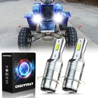 For Yamaha Banshee 350 1987-2006 - 2PCS 6000K White LED Headlights Bulbs Kit