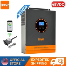 5KW 48V Hybrid Inverter Charger Off-Grid MPPT 80A Solar Controller + WIFI Module