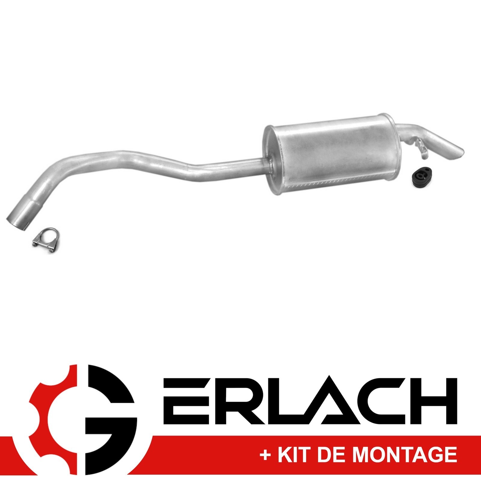 Silencieux arrière Ford Escort 1.3 pour remplacement suite au contrôle technique