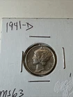 Silver Dime - Mercury - 1941-D [721]