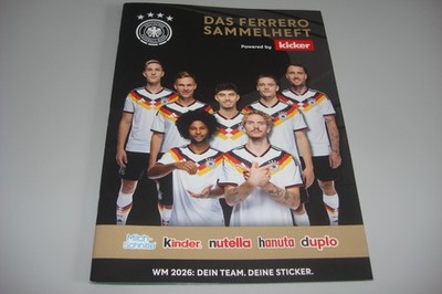 das Ferrero Fußball DFB WM Sammelheft Sammelalbum Leeralbum Deutschland 2026 neu
