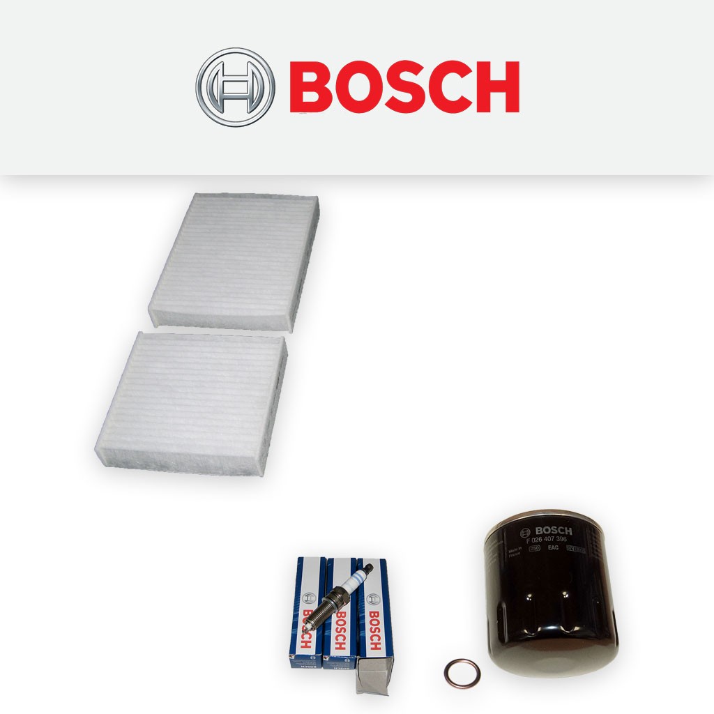 SERVICE KIT for CITROEN DS3 1.2 VTI BOSCH OIL CABIN FILTERS PLUGS (2013-2015)