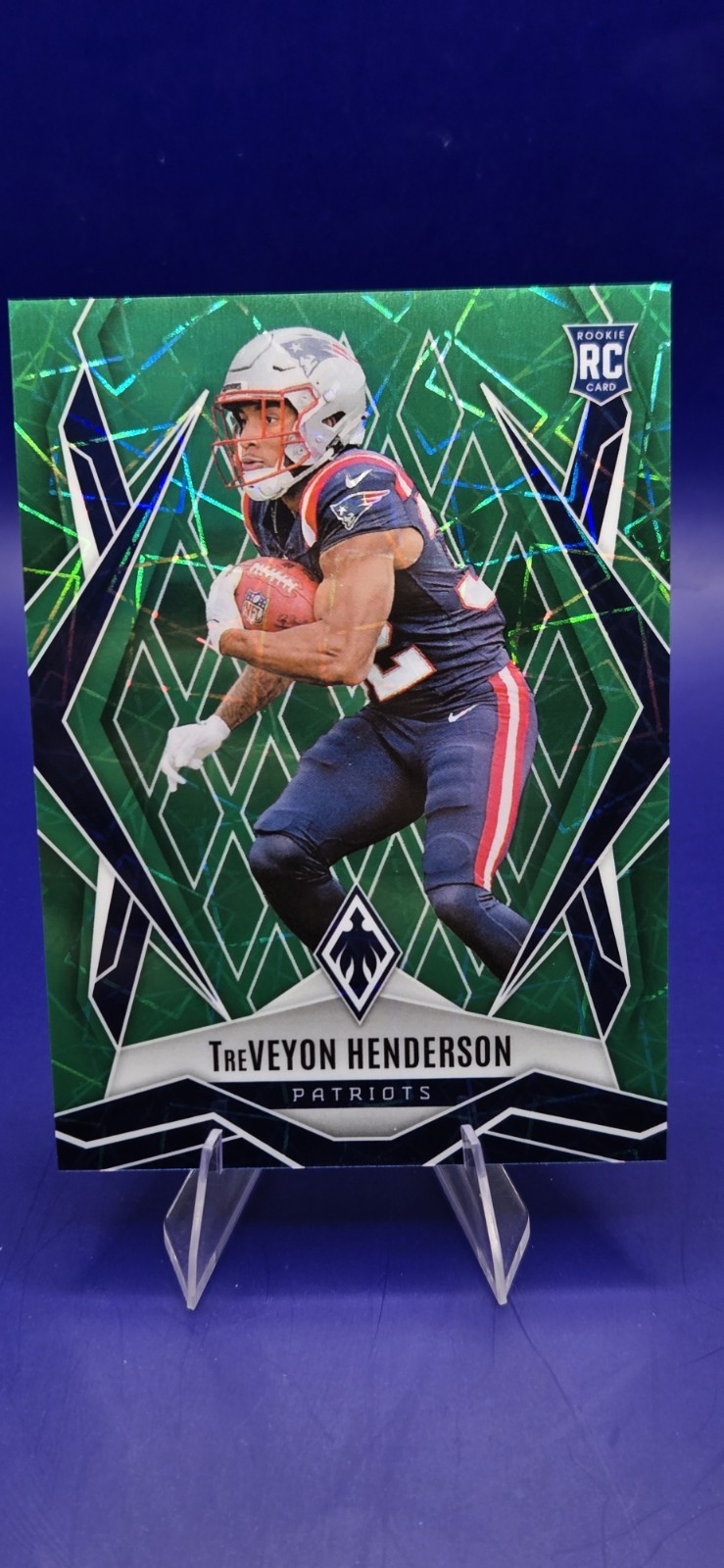 2025 Panini Phoenix - Rookies TreVeyon Henderson Green 34/49#187 (RC)
