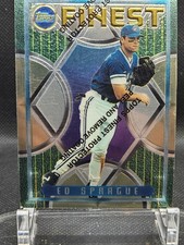 Topps Finest 1995 Ed Sprague #312 Toronto Blue Jays MLB Card Finest Protector