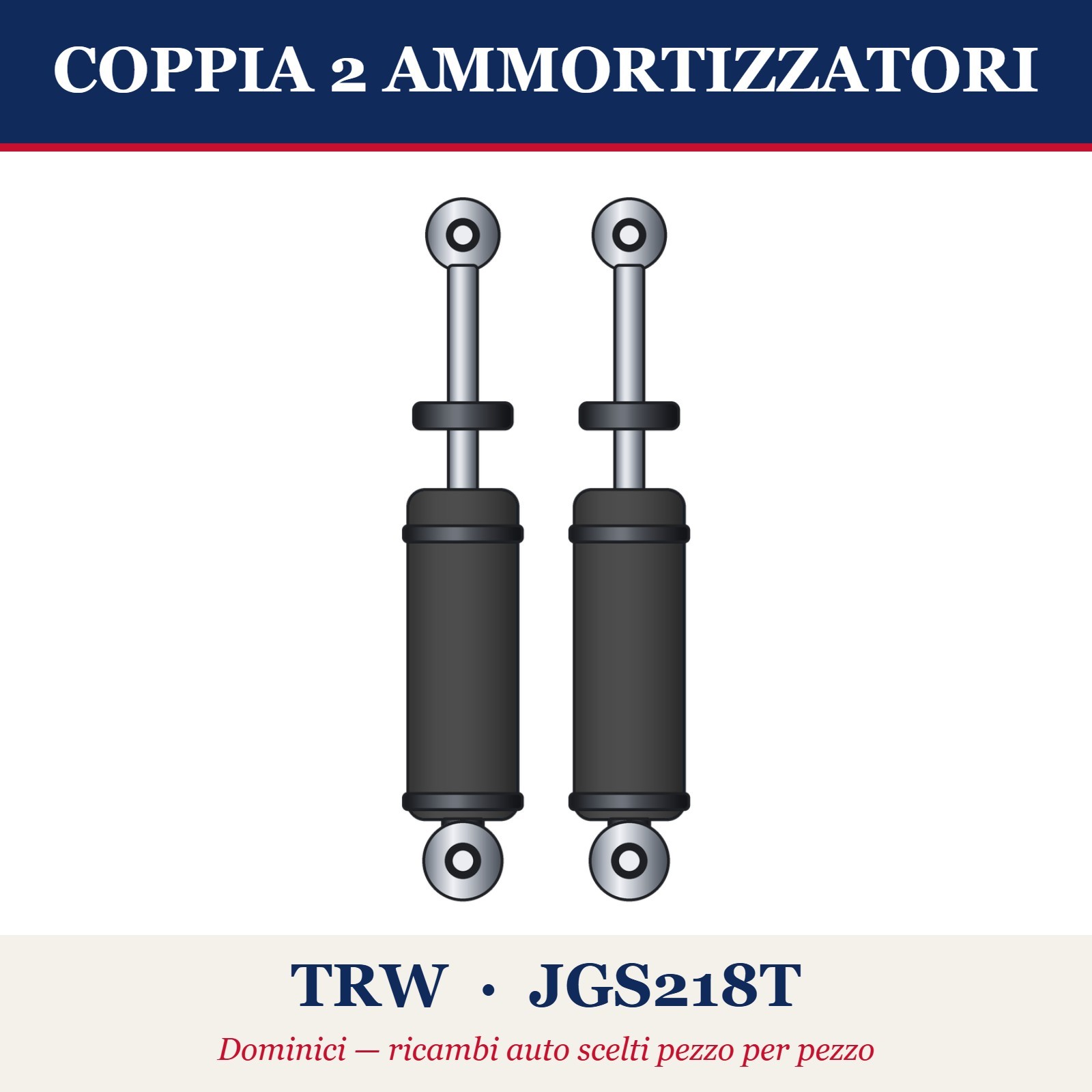 2x Ammortizzatore Assale posteriore Spina superiore JGS218T TRW per NISSAN - Immagine 2