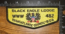Transatlantic Council Black Eagle Lodge 482 WWW OA Boy Scout Flap Patch S-6?