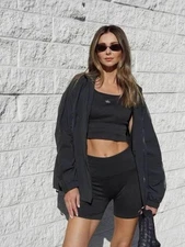 AIo Fall Mesh Splicing Drawstring Bottom Zipper Jacket for Outdoor Stormtrooper