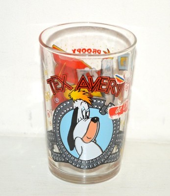 Altes TEX AVERY DROOPY Turner Senfglas Vintage Amora 1997 9,7 cm