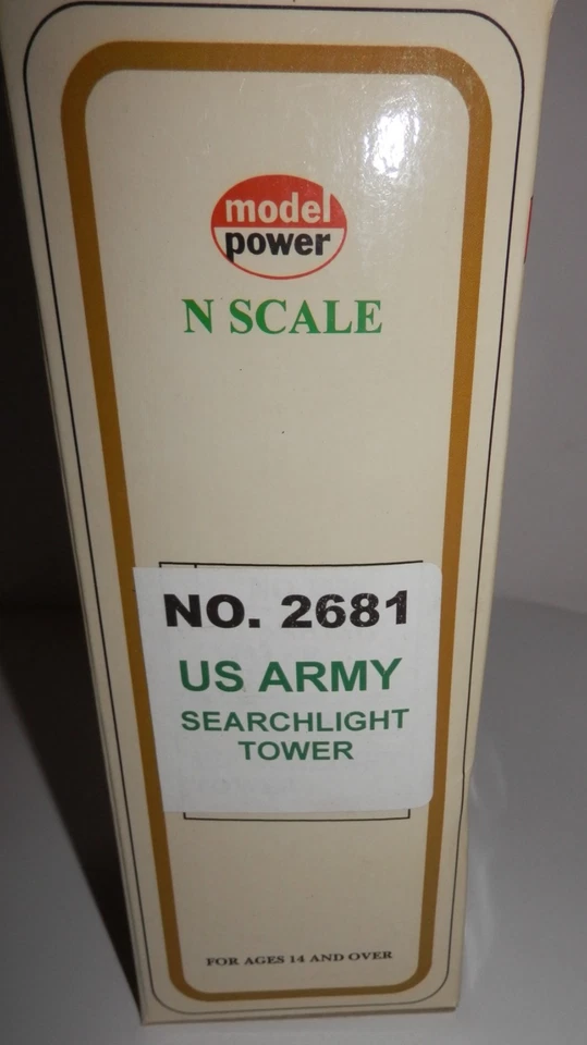 Model Power N Scale LIGHTED US Army Searchlight Tower #2681 NIB - Image 3 of 3