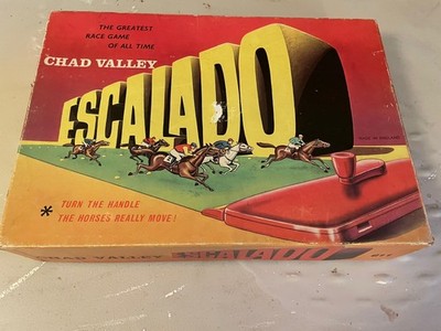 CHAD VALLEY ESCALADO vintage metal horses good condition for its age