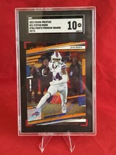 2022 Panini Prestige Stefon Diggs Xtra Points Premium Orange #31 SGC 10