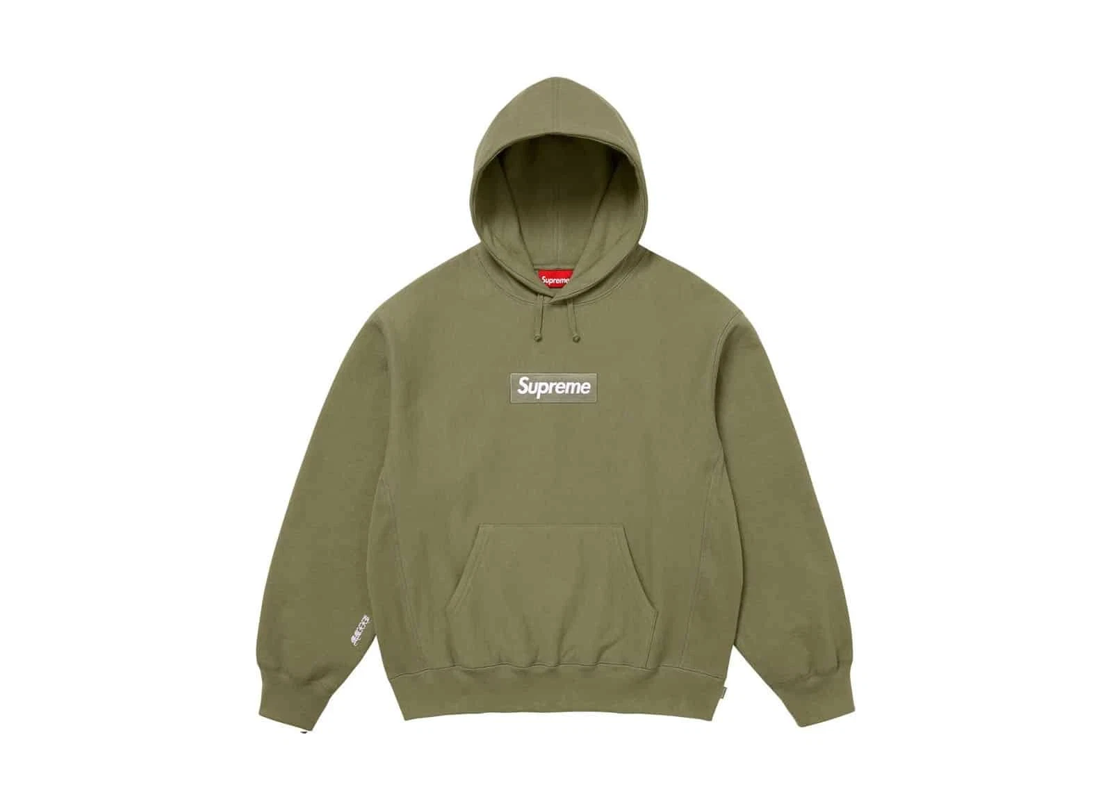 Supreme Box Logo Hooded Sweatshirt FW25 Light Olive Colorway | Size XL