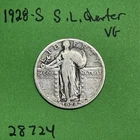 1928-S Standing Liberty Quarter 25c Vg Very Good US Coin