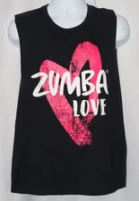 Zumba Love t-shirt Black Pink MEDIUM/LARGE