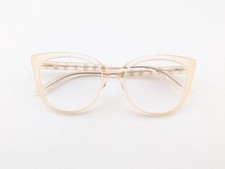 Guess Eyeglasses, Frames Only, GU50114 025, 53-17-140, Plastic, Clear Sand