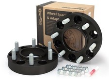 Spidertrax Whs036k Wheel Spacer 6 X 5.50in Bolt Pattern Anodized Black Set Of 2