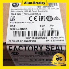 New Sealed AB 1762-L40BWA SER C MicroLogix 1200 40 Point Controller PLC