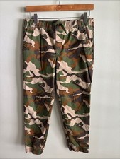 Wonder Nation Boys 10/12 Husky Camo Jogger Pants Pull On Cotton