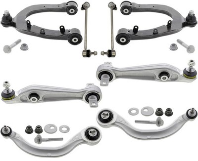 Front Upper & Lower Arms W/ Ball Joints & Sway Bar Links For Tesla 3 2017-2023