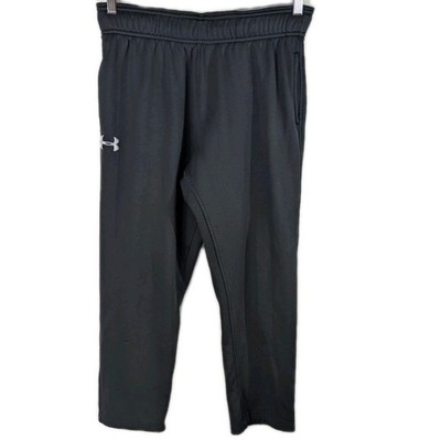 Under Armour Fleece Sweatpants Black Womens Medium SHORT inseam Loose (32x26.5)