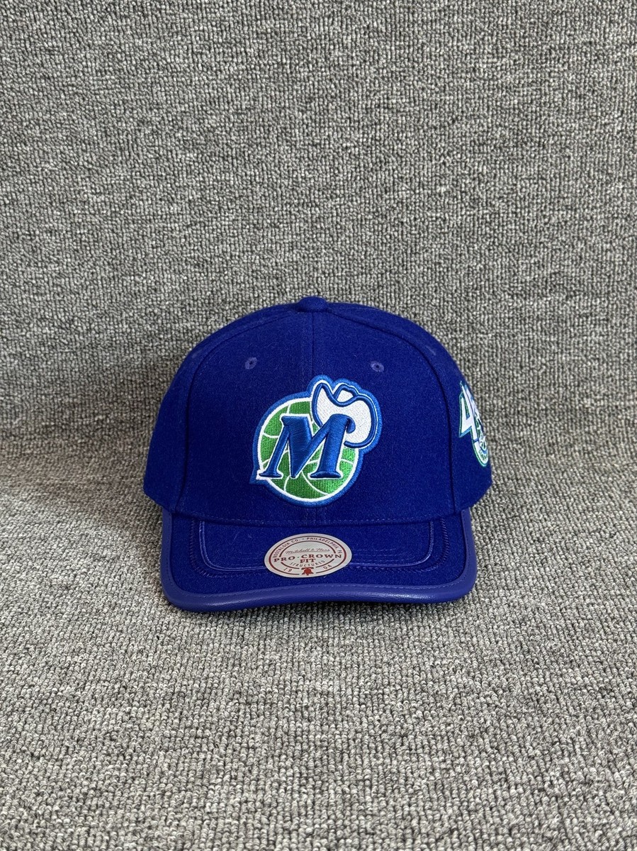 Mitchell & Ness Dallas Mavericks Snapback Retro Blue Hat S1322