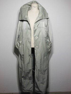CENTIGRADE Damen Leichter Langer Mantel Trenchcoat-Stil Hell Grün GR 46/48