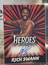 2023 LEAF   RICH SWANN   Heroes Of Wrestling  RED  Parallel AUTOGRAPH  #BA-RS1