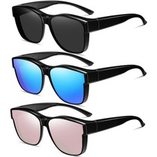 Wzerry Polarized Sunglasses Over Glasses for Women Fit Over Glasses UV400 Pr...