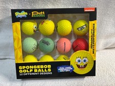 SPONGEBOB GOLFBALLS 12 DIFFERENT DESIGNS NEW IN BOX SEALED