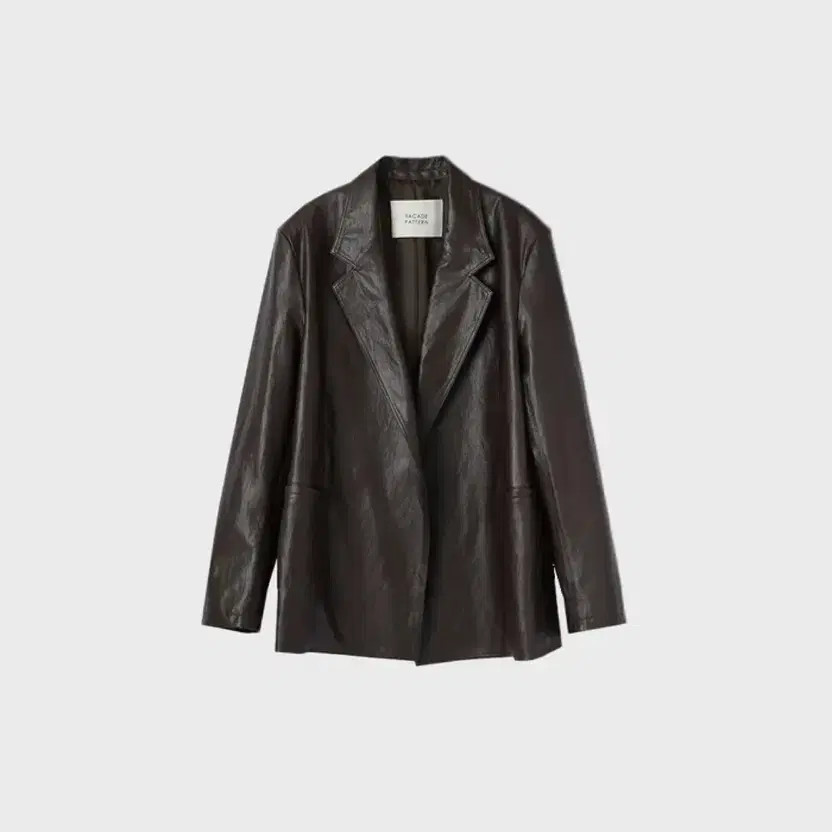 Facade Pattern Leather Jacket - Brown, S Size, Pr… - image 3