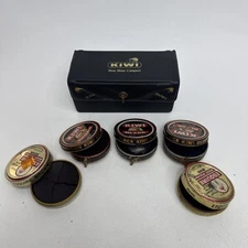 KIWI Shoe Shine Compact Travel Kit Lt Brown/ Black