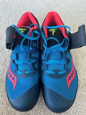 Saucony Racing Unleash SD 2 Blue & Red Mesh Track & Field Shoes Men s Size 11