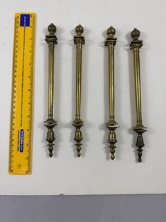 BRASS LANTERN CLOCK PILLARS ETC