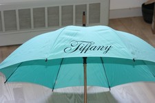 Tiffany  Co  40  Umbrella with Long Wooden Handle. Fully Automatic