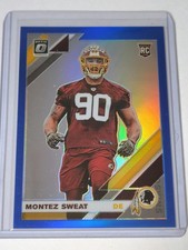 2019 Montez Sweat Donruss Optic Blue Rated Rookie card /150 NFL RC Bears . rookie card picture