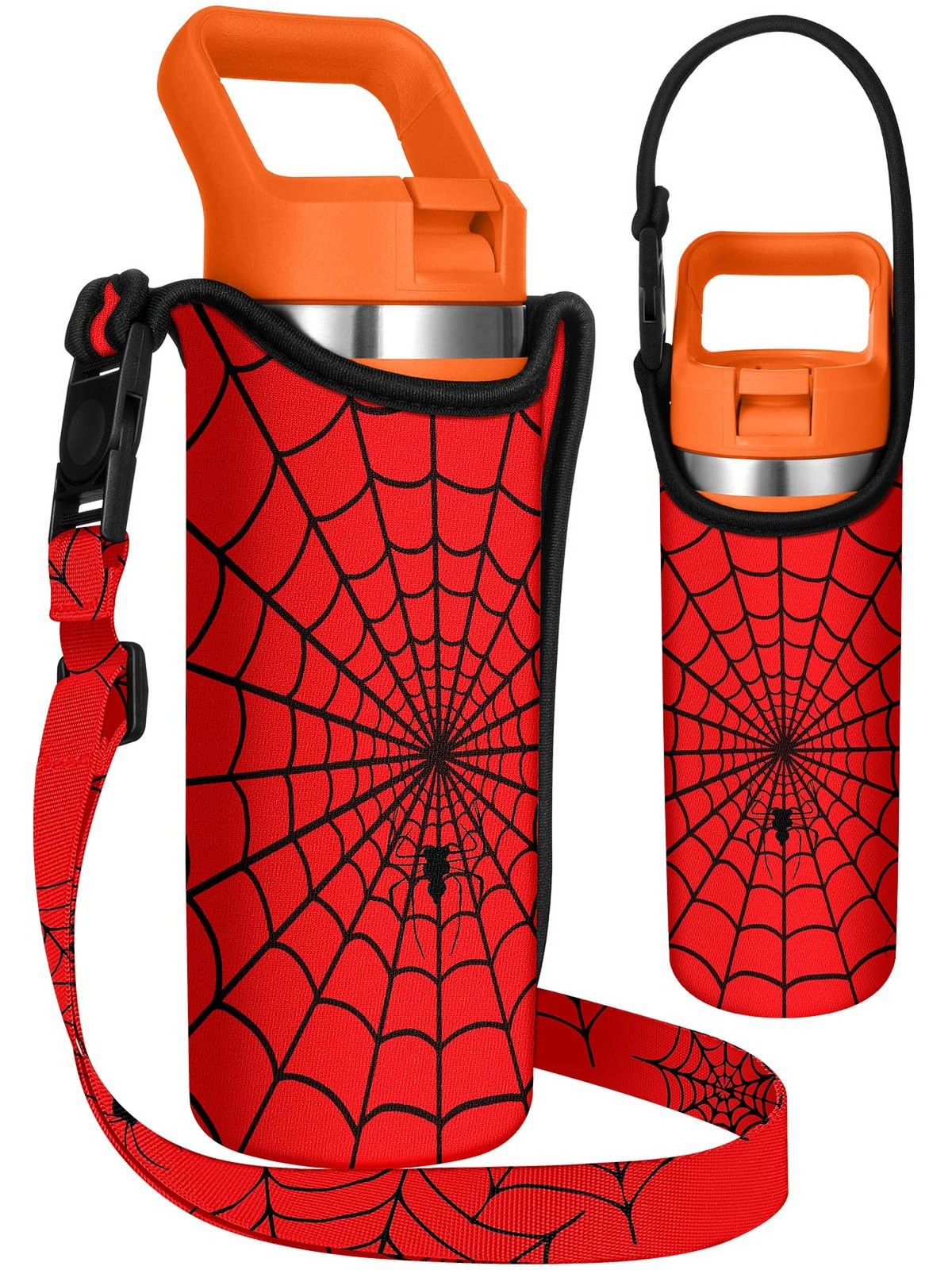 Carrier With Strap - Handheld Kids Water Bottle Holder For 1